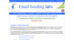 Desktop Screenshot of emailsendingjobs.biz