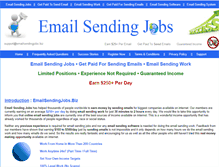 Tablet Screenshot of emailsendingjobs.biz